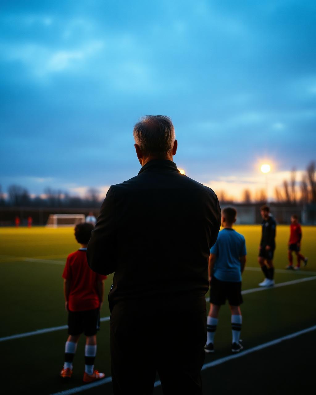 Head of coaching addressing an academy squad