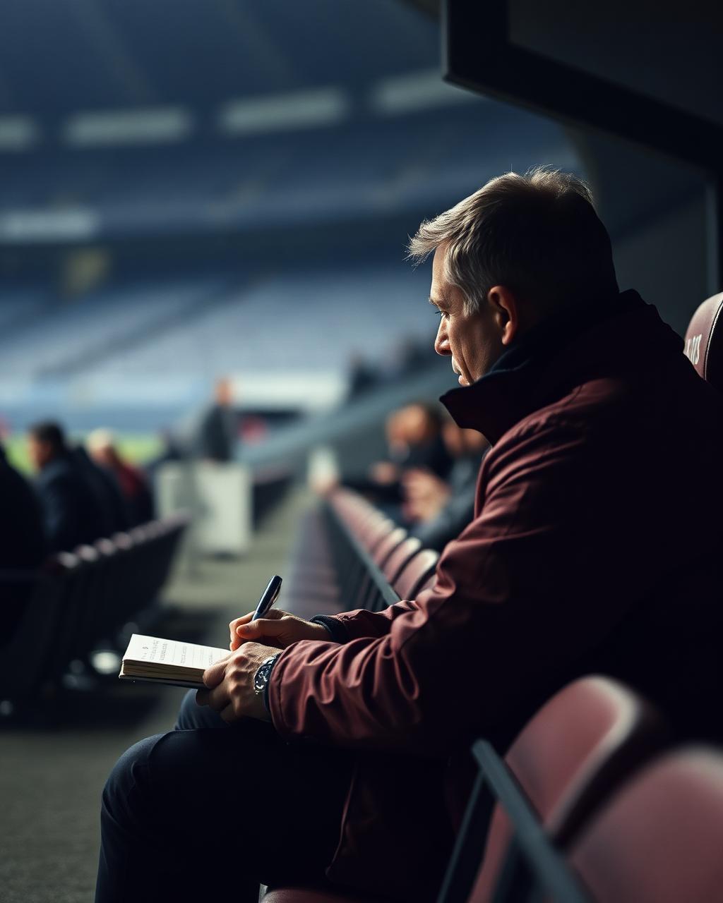 Assistant manager giving instructions during a match